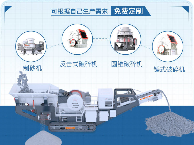 移動式破碎機(jī)搭配多樣，可按需定制